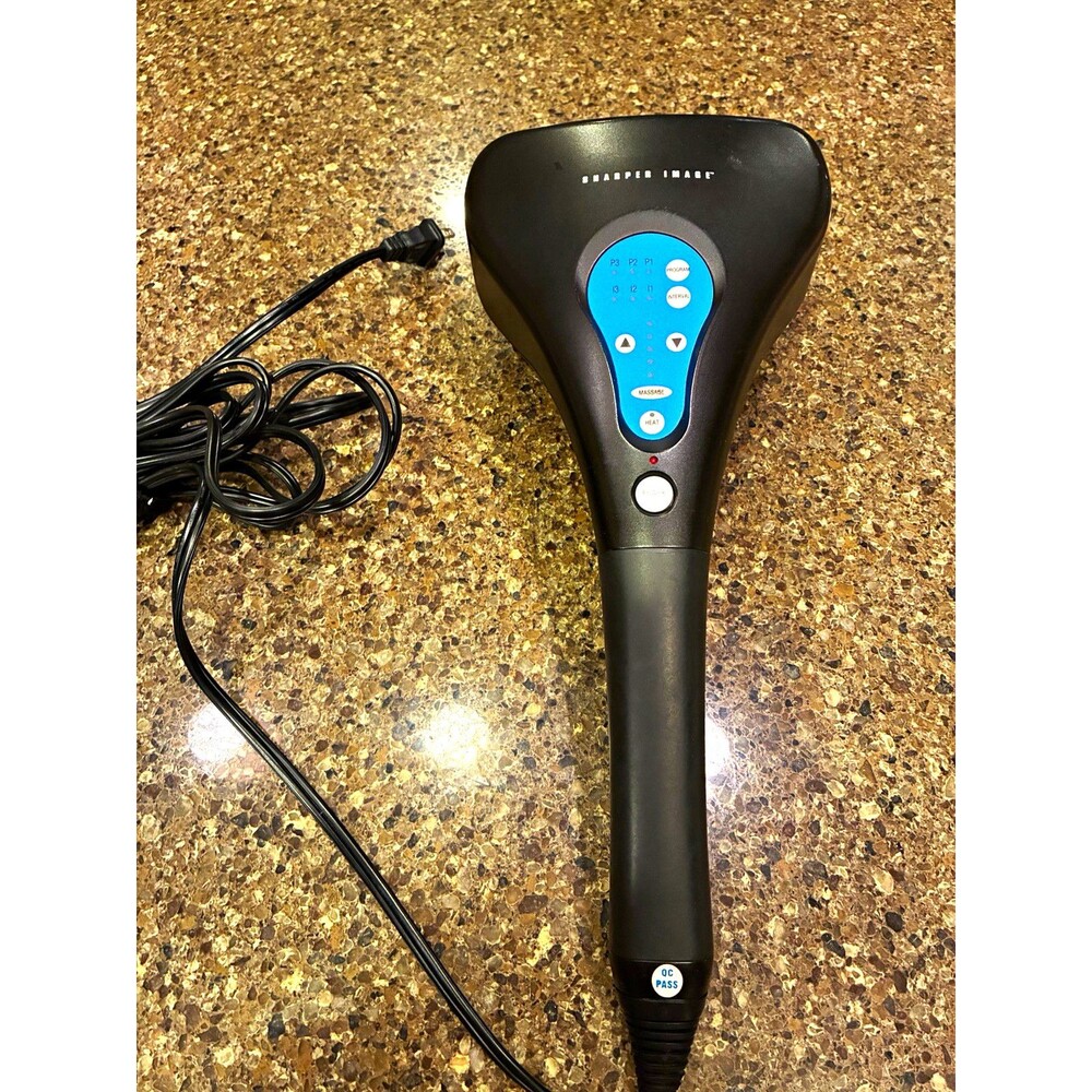 Sharper Image HF757 Handheld Percussion Massager w/ Heat Programmable Corded